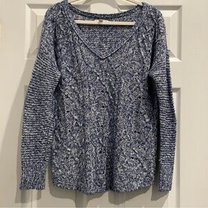 Lucky Brand Blue & Whit Knit Sweater